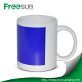 White color changing sublimation magic coffee mug